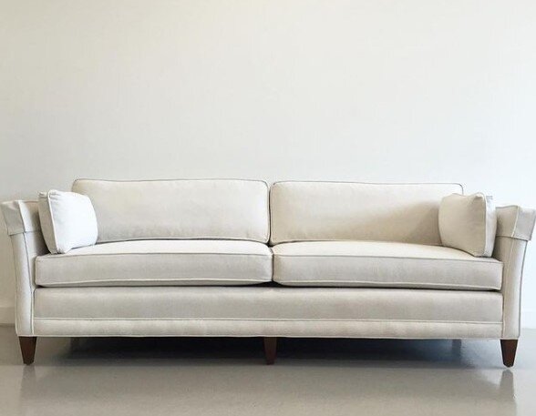 Richelle salvaged this Henredon sofa and the finished result is stunning! Designer: Richelle Plett, RLP Interiors